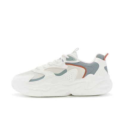 Xtep Casual Shoes For Men Breathable Thick Sole Heightened Lightweight Strong Wrapping Street Style Sports Shoes 977319320047