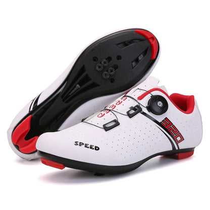 Sapatilhas de Ciclismo Novas para Homem, Auto-Bloqueantes, para Corrida de Estrada, Sapatilhas de Treino sem Bloqueio, Sapatilhas de Ciclismo para Mulher com Encaixes SPD