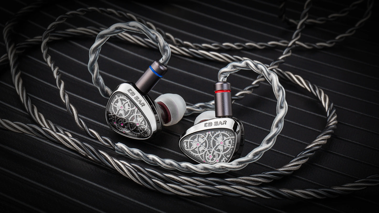 KBEAR Tourbillon-Pro TB-PRO HiFi Wired Earbuds 10mm Dynamic Driver In-Ear Earphones, High Resolution Type-C HIFI Wired Earbuds with PU+PEEK+DLC Diaphragm