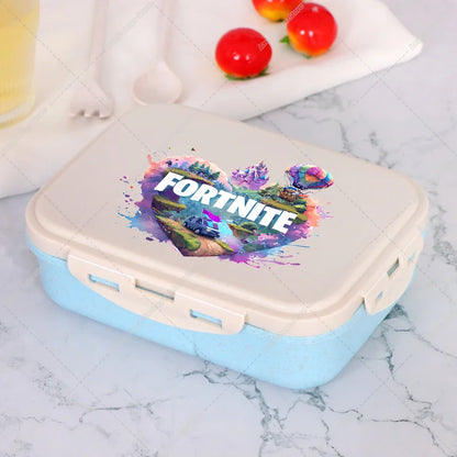 Fortnites Bento Lunch Box Anime Fortress Night Food Storage Containers Kids School Picnic Lunchbox Office Dinner Case Gift 2025
