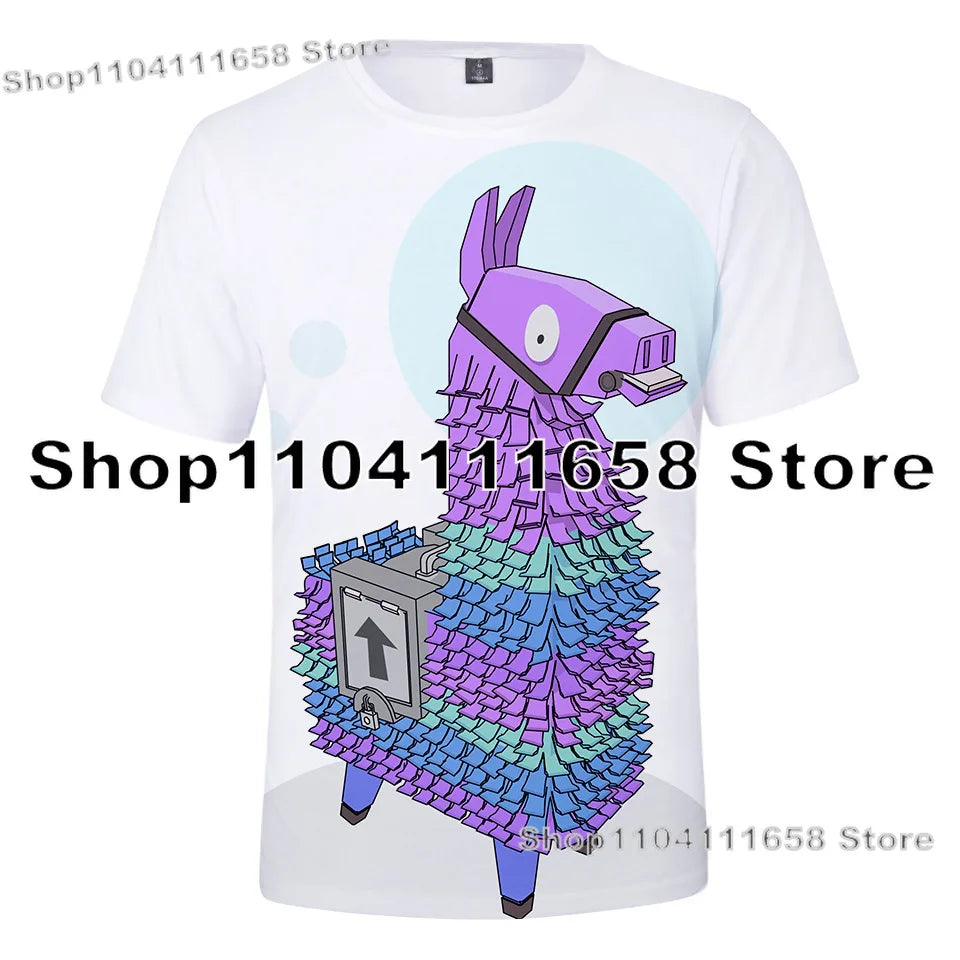 Banana Peely T-shirt Women's Tee Kids F-Fortnite T Shirt for 3D Printed Men's Battle Royale Game Summer Tops Birthday Gifts