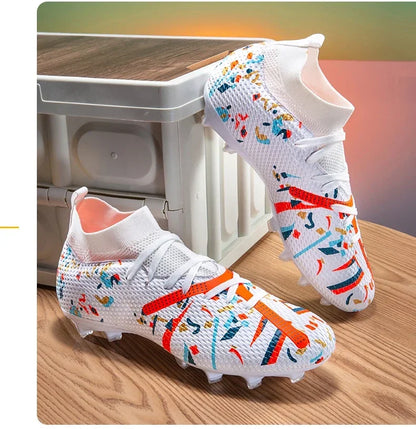 Nouvelles chaussures de football pour hommes, baskets de football pour terrain gazonné, chaussures de football d'extérieur, chaussures d'entraînement professionnelles, chaussures de sport antidérapantes, ultralégères,