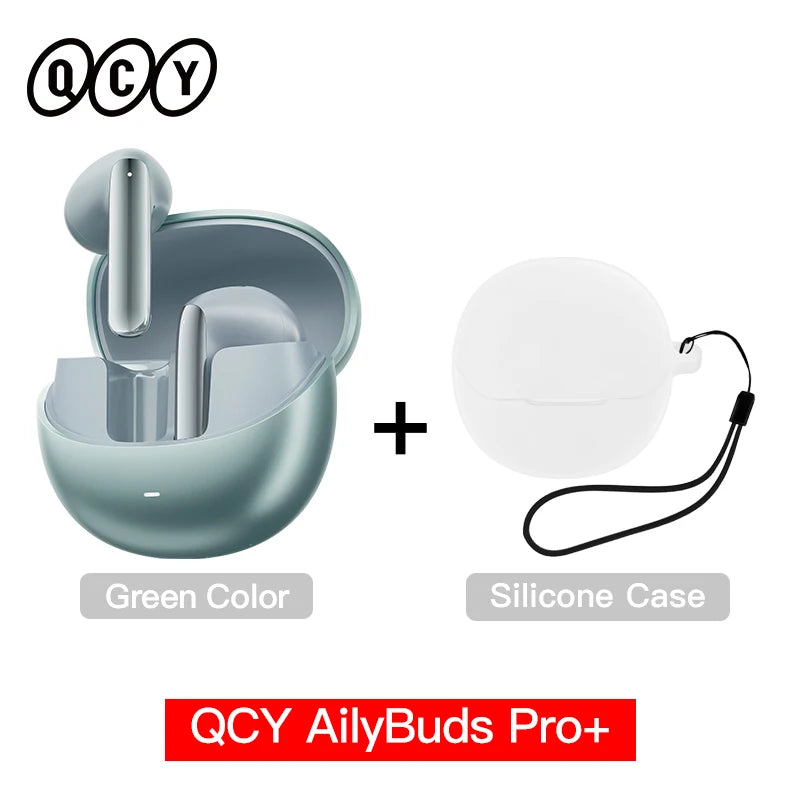 QCY HT10 AilyBuds Pro+ ANC Wireless Earbuds – Hi-Res LDAC Bluetooth 5.3 Earbuds, 6 Mic AI HD Call, Adaptive Noise Cancelling TWS Earphones with Multipoint Connection