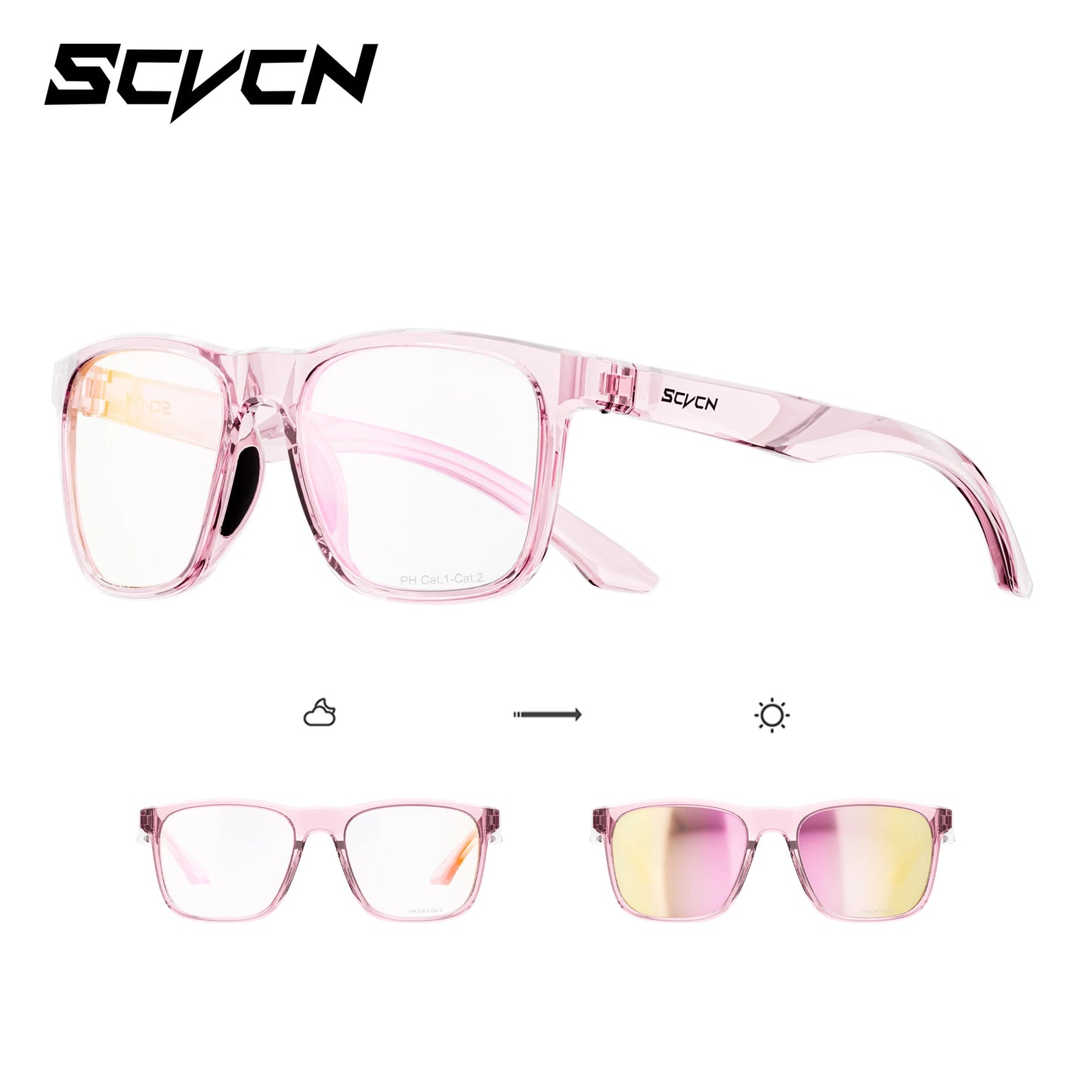 SCVCN Women's Sunglasses 2026 Polarized Men Camping Hiking Driving Glasses Sports UV400 Lenses Y2K Glasses Luxury Eyewear