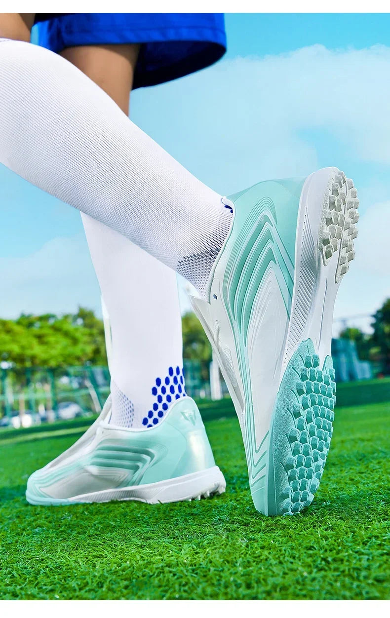 Nouvelles chaussures de football pour hommes, baskets de futsal, crampons, chaussures de football, pour terrain en herbe, montantes, pour l'extérieur, antidérapantes, pour l'intérieur, haute qualité, meilleures ventes