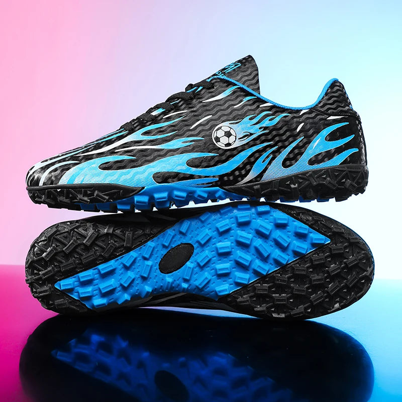 Chaussures de football pour enfants TF Turf, bottes de football respirantes, légères, antidérapantes, pour garçons et filles, chaussures de football pour entraînement en extérieur.