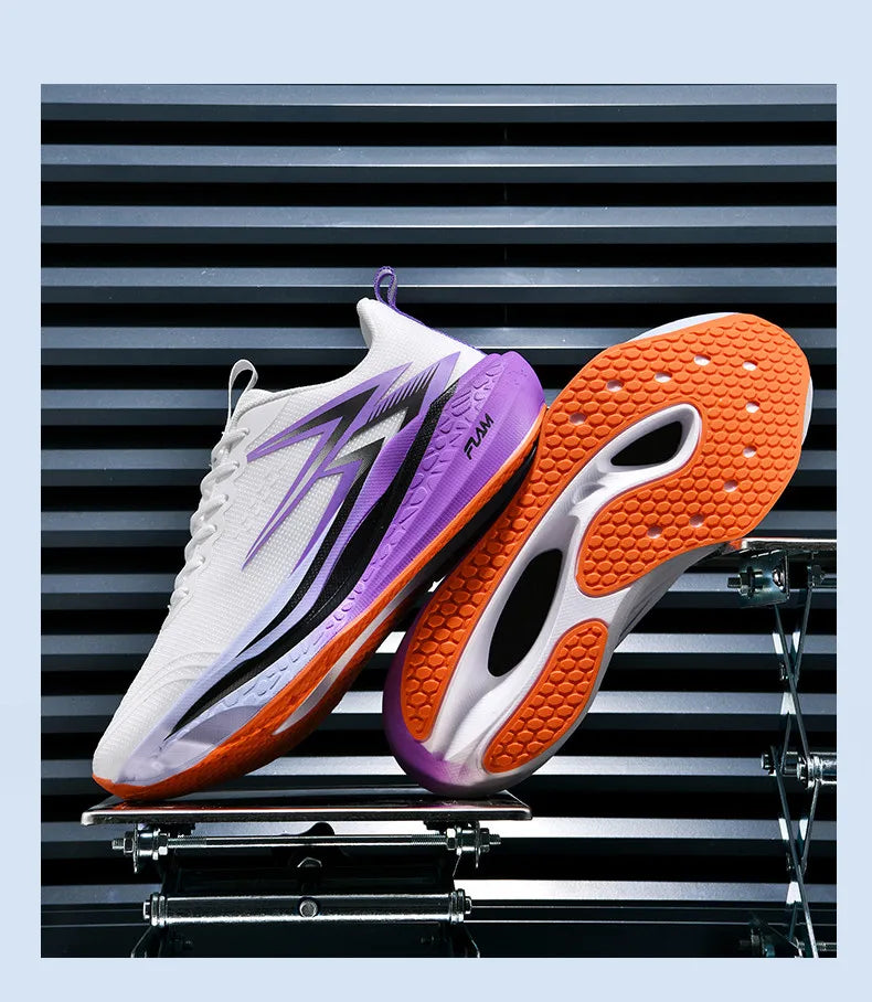 Sports Running Shoes Speciality Marathon Men Breathable Lightweight Carbon Board Women's Comfortable Athletic Nonskid Sneakers