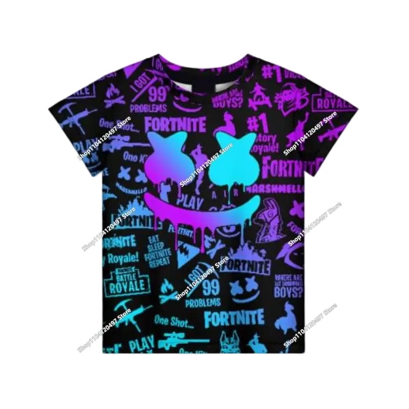 Autumn New Sweatshirt T-shirt  Fortnite 3D Digital Printing Loose Comfortable Hooded Pullover