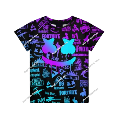 Autumn New Sweatshirt T-shirt  Fortnite 3D Digital Printing Loose Comfortable Hooded Pullover