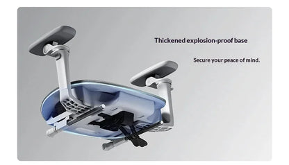 Sedia da ufficio in rete ergonomica executive per computer e gaming, arredo moderno girevole con ruote e regolabile, sedia gaming ergonomica