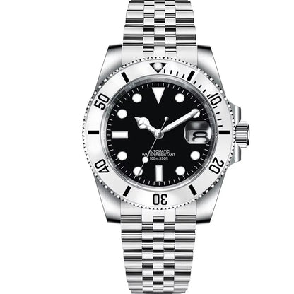 Corgeut 40mm  Luxury Business NH35 Men's automatic mechanical Diving Watch, ceramic bezel, sapphire crystal, 100m waterproof.