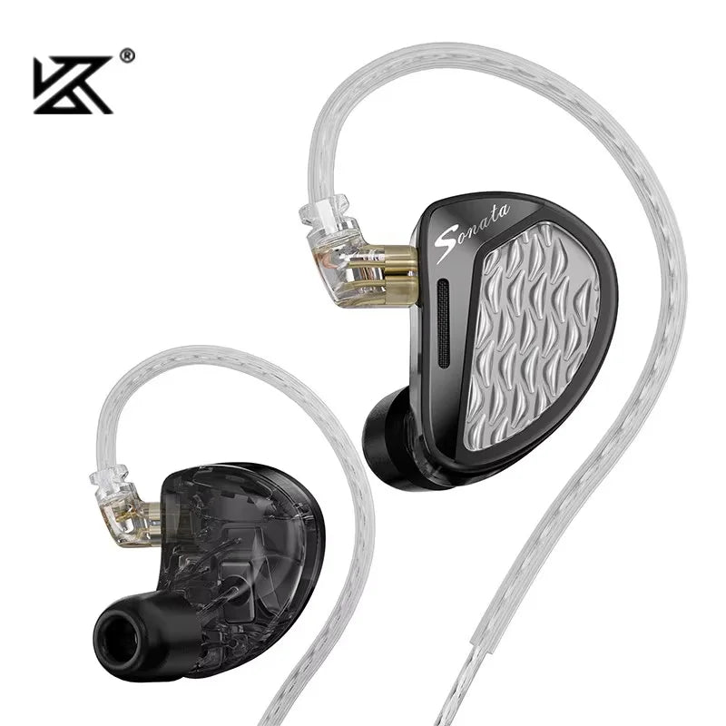 Écouteurs intra-auriculaires KZ Sonata 28BA à armature équilibrée, casque de monitoring Hi-Fi, écouteurs de réglage avec câble 2 broches remplaçable