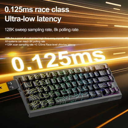 Teclado gaming magnético ATTACK SHARK X68HE X68PRO HE e FREEWOLF F68 com fios F68Pro sem fios para gaming profissional 0.01mm Rapid Trigg