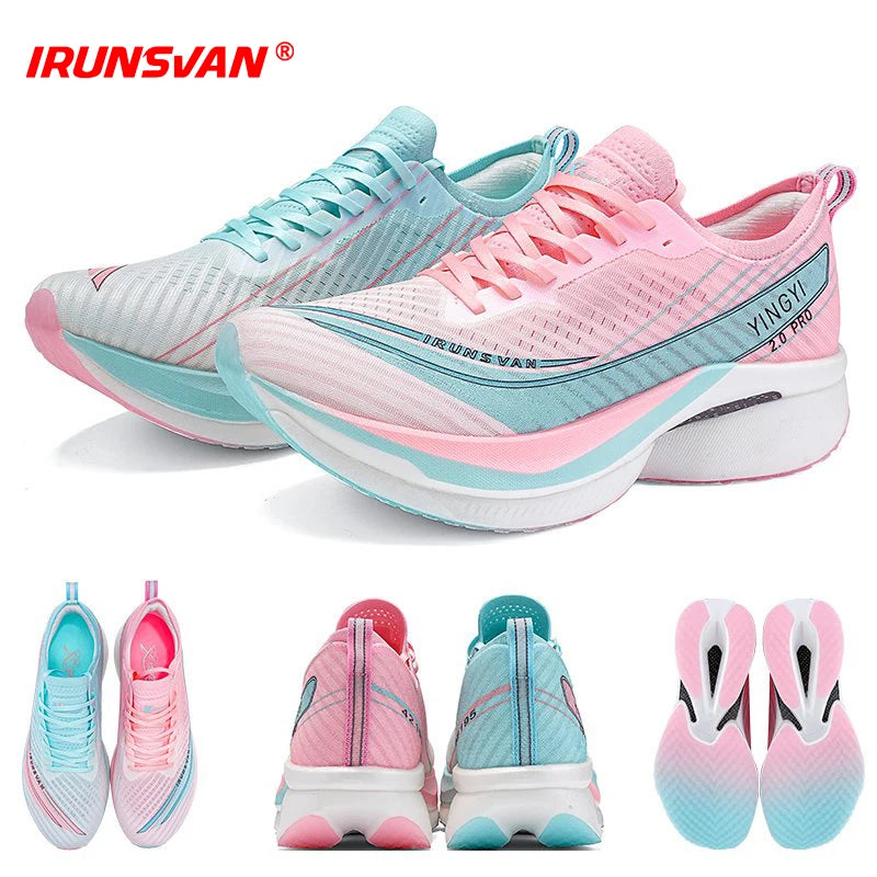 2025 IRUNSVAN SHADOW WING 2.0 PRO Marathon Air Cushion Sports Running Shoes Carbon Plate Trail Running Shoes Lightweight Sneaker