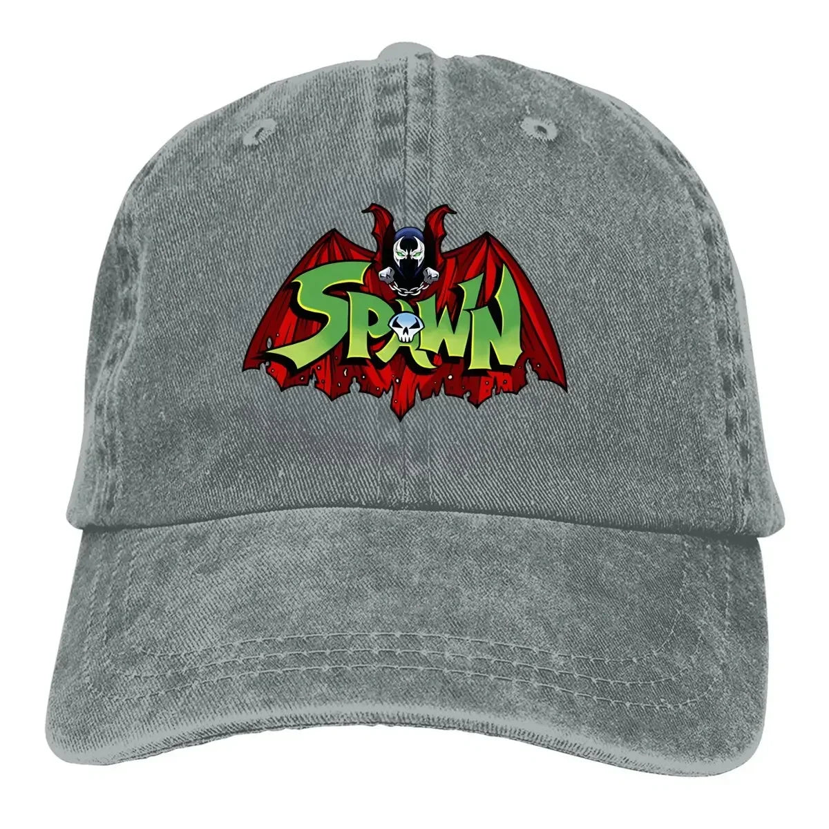 Washed Men's Baseball Cap Spawn-Bat Trucker Snapback Caps Dad Hat Spawn Comic Golf Hats