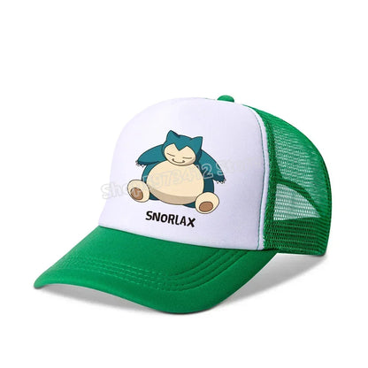 Pokemons Baseball Cap Pikachu Charizard Gengar Anime Peaked Hat Kid Adult Summer Outdoor Sport Hats Boy Casual Fashion Cap Gift