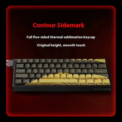 MADLIONS MAD 60/68HE Gaming Magnetic Switch Keyboard, Wired Mechanical Gaming Keyboard with 8K Polling Rate, Rapid Trigger, Hot Swappable RGB 61/68 Keys