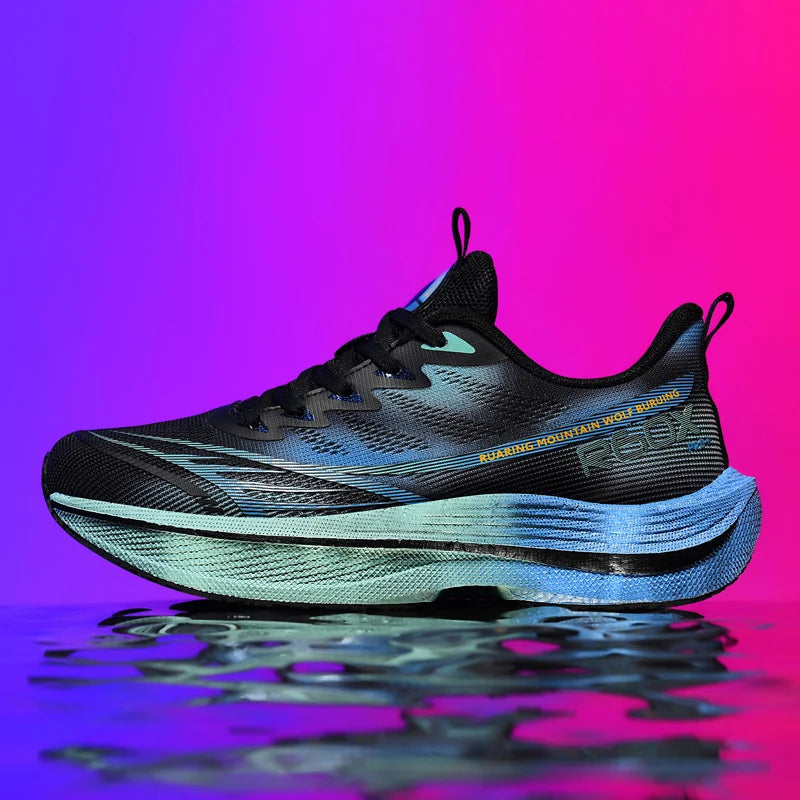 Running Shoes Men Mesh Breathable Lace-up Comfortable Marathon Sports Casual Tennis Shoes Big Size Trendy Sneakers for Men