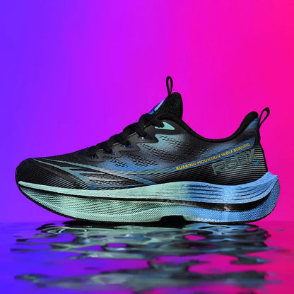 Running Shoes Men Mesh Breathable Lace-up Comfortable Marathon Sports Casual Tennis Shoes Big Size Trendy Sneakers for Men