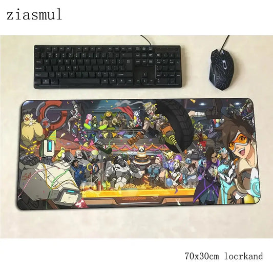 Mouse pad gamer Overwatch, superb mousepad gaming 70x30cm pentru PC și notebook, covoraș de birou pentru mouse, jocuri, design estetic, covoraș gamer, gamepad