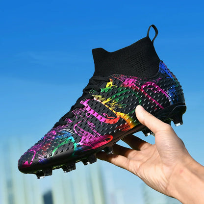 Chaussures de football spéciales pour les nouveaux élèves, chaussures de football d'entraînement pour adolescents, compétitions, tailles 31-46 #   Chaussures de sport d'extérieur montantes pour étudiants