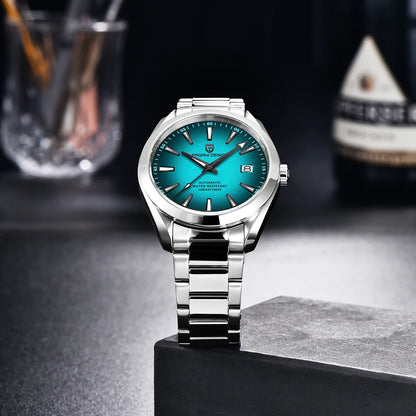PAGANI DESIGN luxury men’s watch – Mechanical automatic model (calibre 8215), stainless steel, water-resistant, with date display and luminescent hands