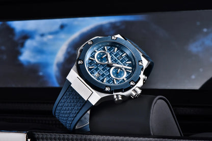 PAGANI DESIGN muški kvarcni satovi – luksuzni sportski kronograf, vodootporan, s luminescentnim kazaljkama i safirnim kristalom s antirefleksivnim premazom