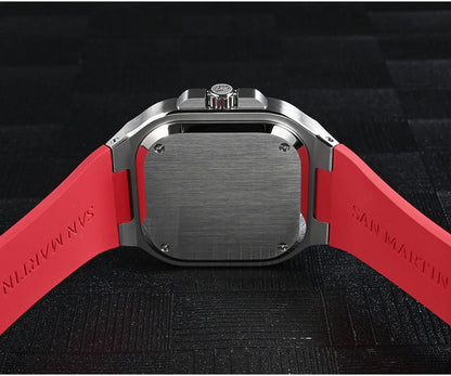 San Martin 40mm Classic Luxury Sport Watch Distinctive Square Case Stainless Steel Men Watch Automatic Mechanical 10 Bar SN0074