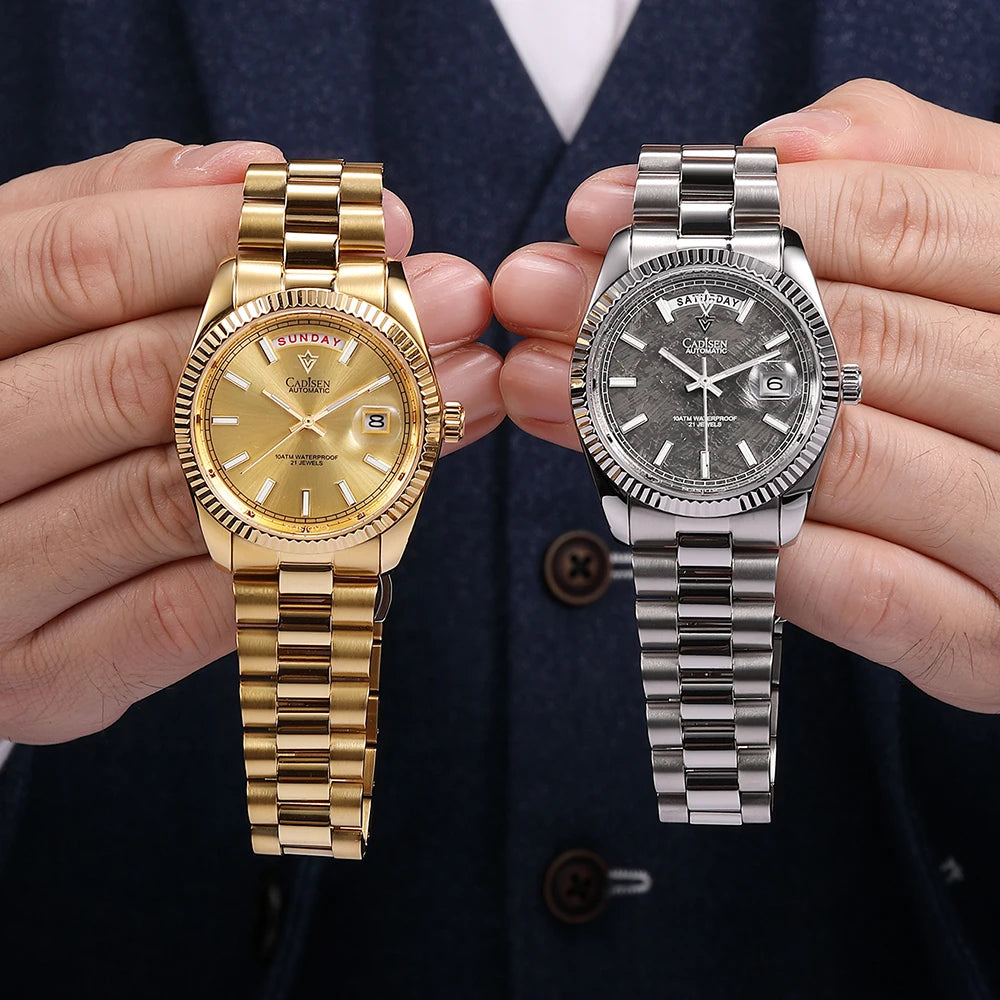 CADISEN DD40 Men's Watches Luxury Automatic Watch Men AR Sapphire Glass Mechanical Wristwatch Men 10Bar MIYOTA 8285 Movement 2023 New