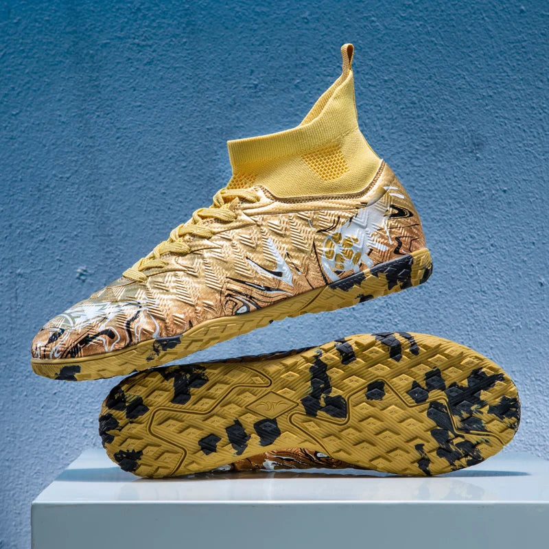 Nouvelles chaussures de football professionnelles pour hommes, chaussures de football antidérapantes, unisexes, respirantes, chaussures de futsal, nouvelles chaussures à crampons, livraison directe, ultralégères