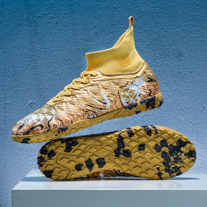 Nouvelles chaussures de football professionnelles pour hommes, chaussures de football antidérapantes, unisexes, respirantes, chaussures de futsal, nouvelles chaussures à crampons, livraison directe, ultralégères