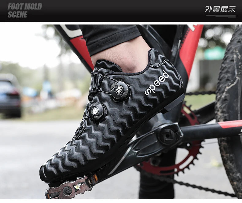 New cycling shoes road cycling men's racing competition self-locking speed cycling sports shoes women's Spd Cleats cycling shoes