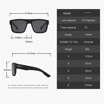 Fashion Sunglasses Square Male Sun Glasses Vintage Driving Fishing Travel Eyeglasses Sport Shades Classic