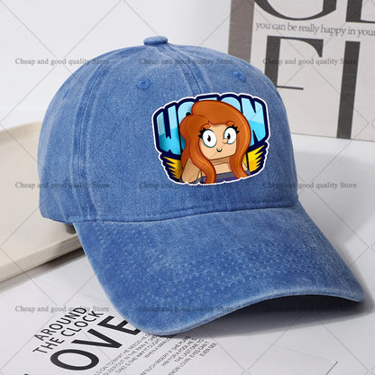 Wojan Team Baseball Cap for Women men Summer Adjustable Sun Hat boy girl Anime Cute Retro Sunbonnet Adult Headgear birthday Gift
