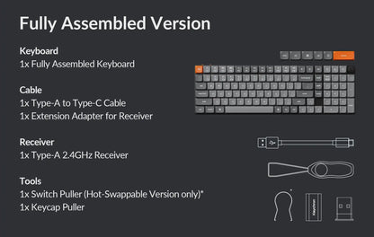 Keychron K17 Max QMK Wireless Ultra-Slim Mechanical Keyboard 96% Layout Gateron Switch LSA PBT Keycap