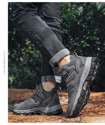 2025 New Hiking Shoes Unisex Outdoor Hiking Sports Shoes Camping Boots Ladies Waterproof Walking Shoes Non-slip Hiking Shoes