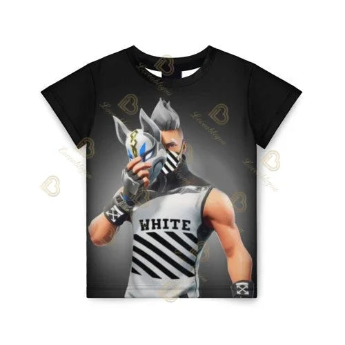 Cartoon-T-Shirt für Jungen und Mädchen, Fortnite-T-Shirt Battle Royale 3D, 3 bis 14 Jahre, Victory Royale, Gaming-Oberteil für Kinder und Teenager
