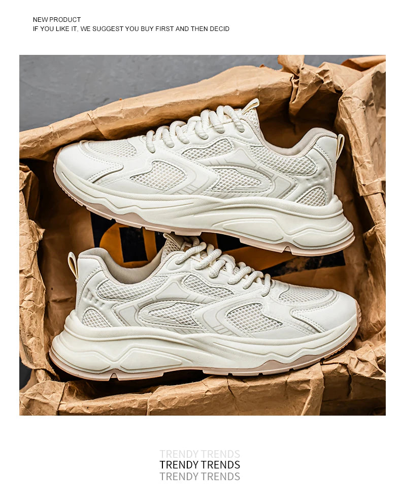 Baskets de sport décontractées pour homme, printemps-été, semelle souple, antidérapantes, respirantes, pour la course en extérieur, chaussures de sport tendance « Youth Joker »