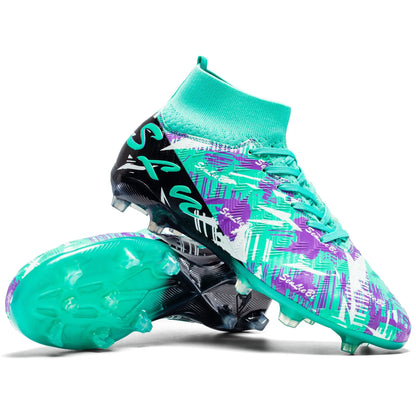 Chaussures de football montantes pour hommes, crampons professionnels pour terrain de football, baskets athlétiques pour adolescents, entraînement de football 2026