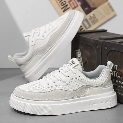 2025 Korean Edition Fashion Men's Casual Shoes Urban Design Slim Fit Low Top Sneakers Breathable Mesh for Streetwear 39-44