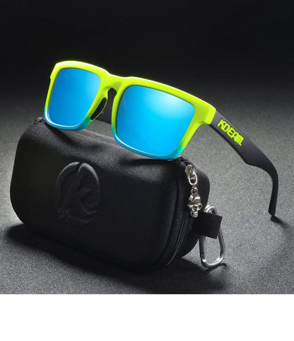Kdeam 2026 High Quality Polarized Sunglasses for Men Transparent Gray Frame Fashion Unisex Outdoor Luxury Eyeglasses For Couple