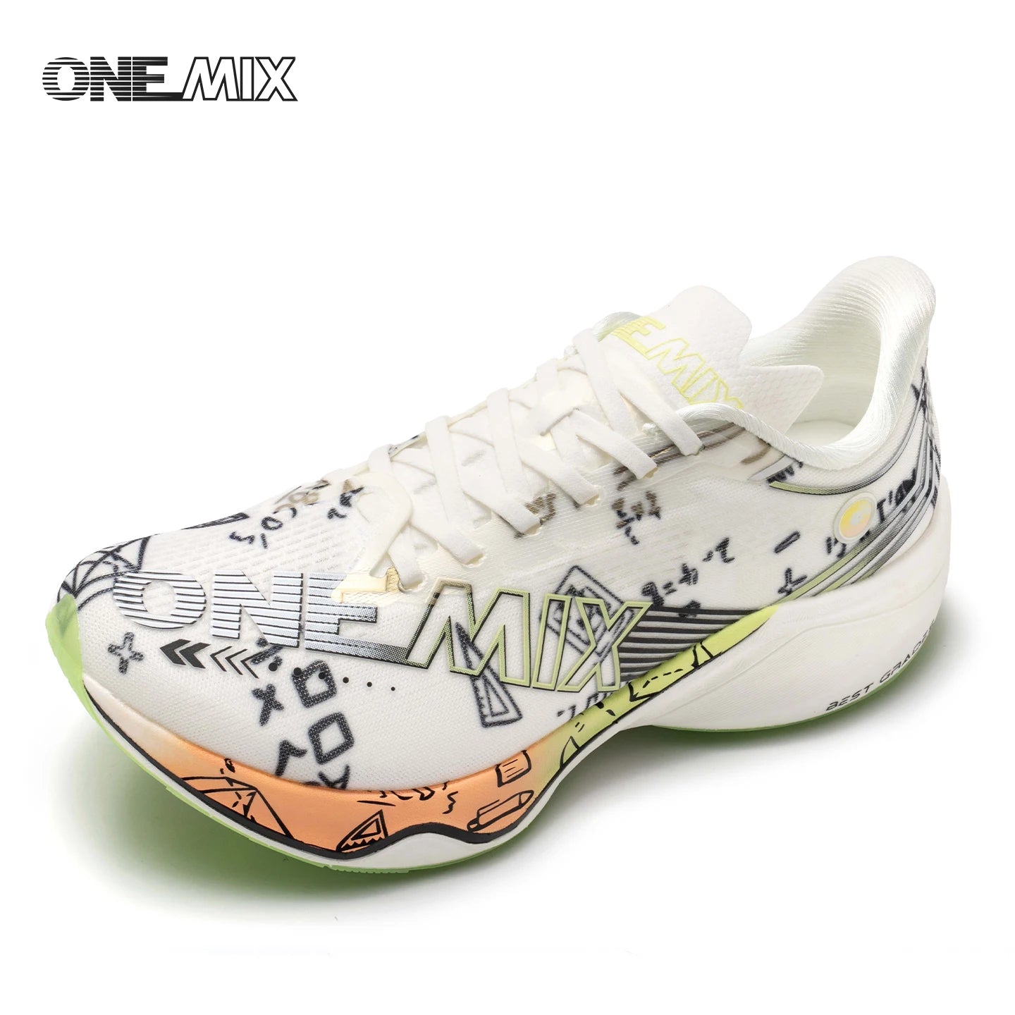 ONEMIX Neue Marathon-Laufschuhe mit Nylon-Carbonplatte, stoßdämpfende Profi-Rennschuhe mit stabiler Unterstützung, ultraleichte Rebound-Sneaker