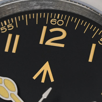 Militado ML08 V2 Vintage-Quarzuhr Military VH31-Uhrwerk Doppeltes Saphirglas C3 BGW-9 Leuchtend Wasserdicht 38mm Uhr
