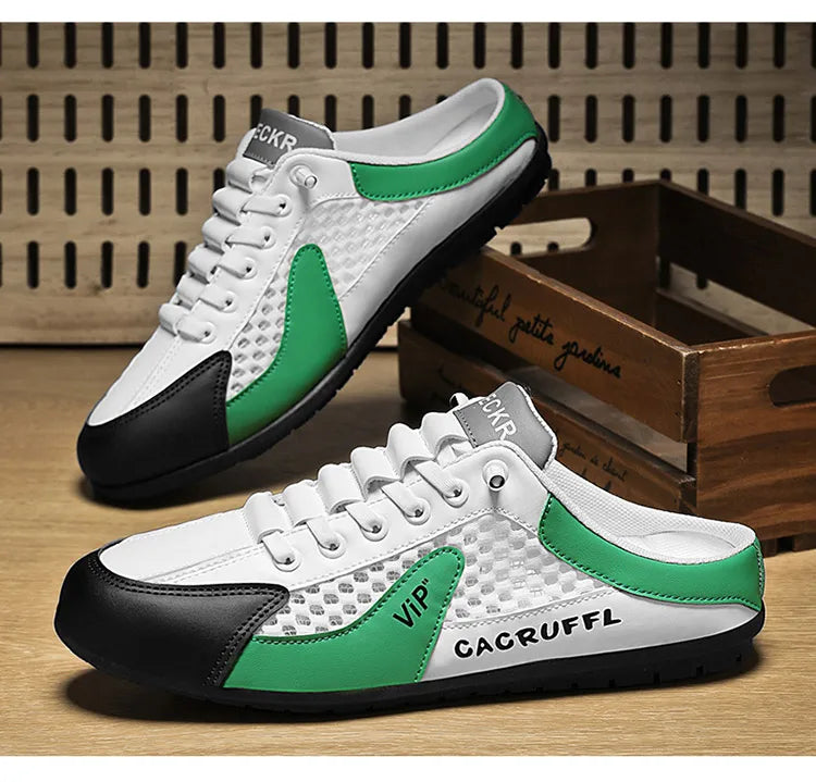2025 New Men's Casual Slip-Ons - Durable, Comfortable, Breathable & Stylish Half-Slippers
