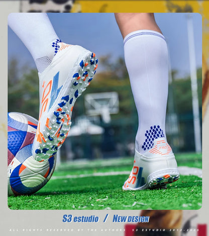 Pointure 35-45 Chaussures de football FG/TF pour hommes, futsal, professionnelles, unisexes, pour garçons, chaussures de football, baskets