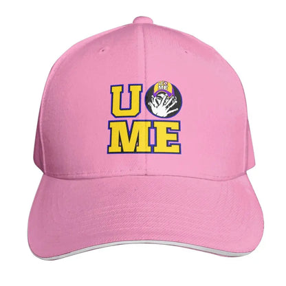 Yellow Wrestling Cena John White Custom Baseball Caps For Mens Unisex Male Beach Sunscreen Hat Snapback Cap