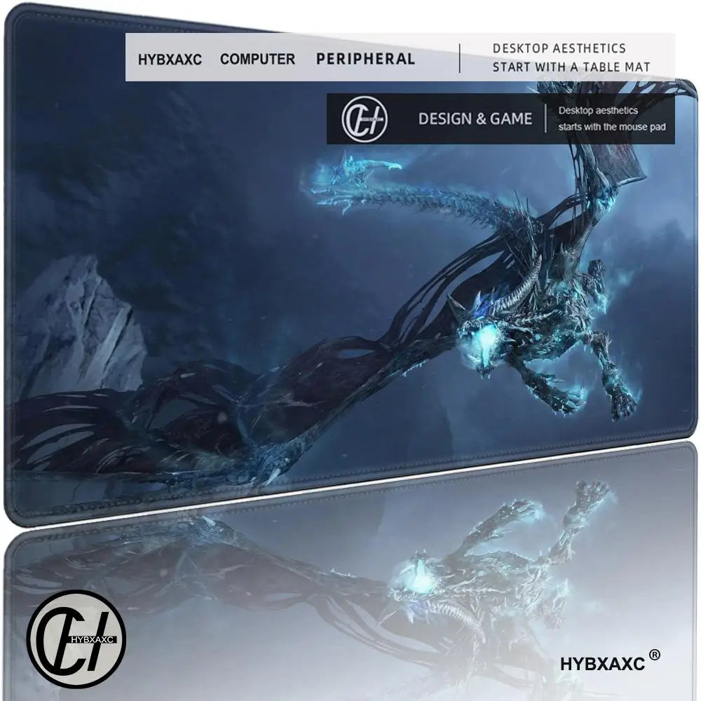 XXL Gaming Accessories Gamer Keyboard Desk Mat Non-Slip World of Warcraft Lich King Laptop Notebook Mousepad Mouse Mats HYBXAXC