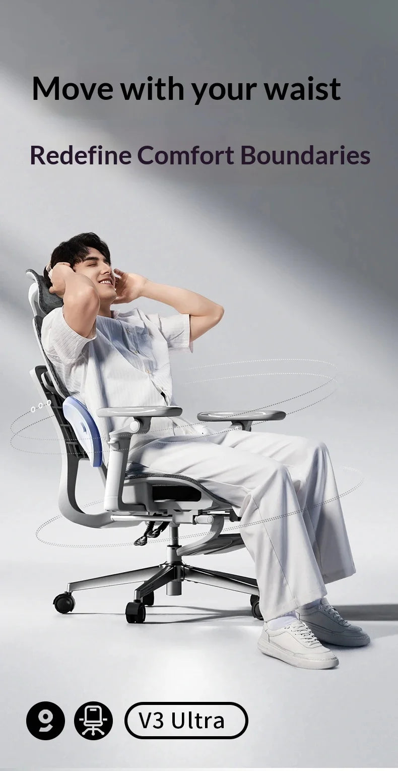 Sedia da ufficio in rete ergonomica executive per computer e gaming, arredo moderno girevole con ruote e regolabile, sedia gaming ergonomica