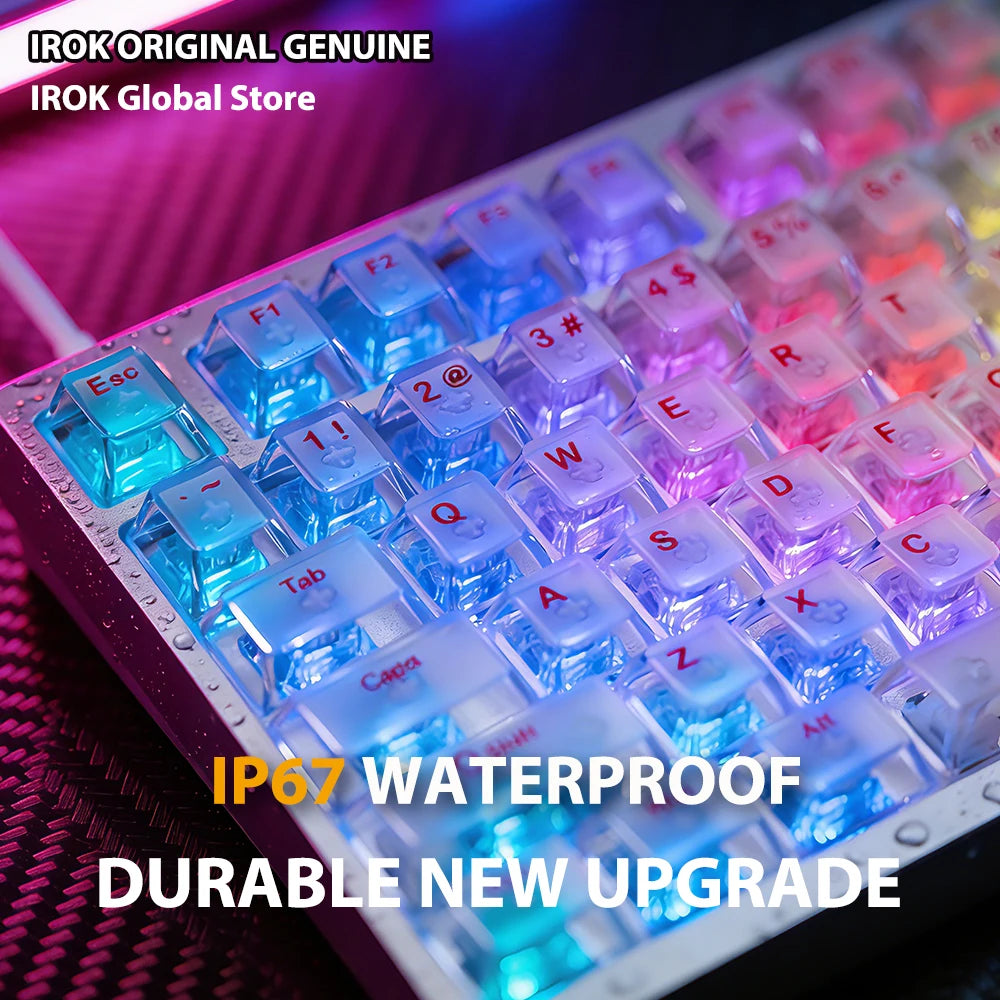 IROK MG75 V2 MG75V2 Aluminum Magnetic Gaming Mechanical Keyboard Rapid Trigger 0.07ms 8KHz 0.001mm 512K Scan rate Gamer Keyboard