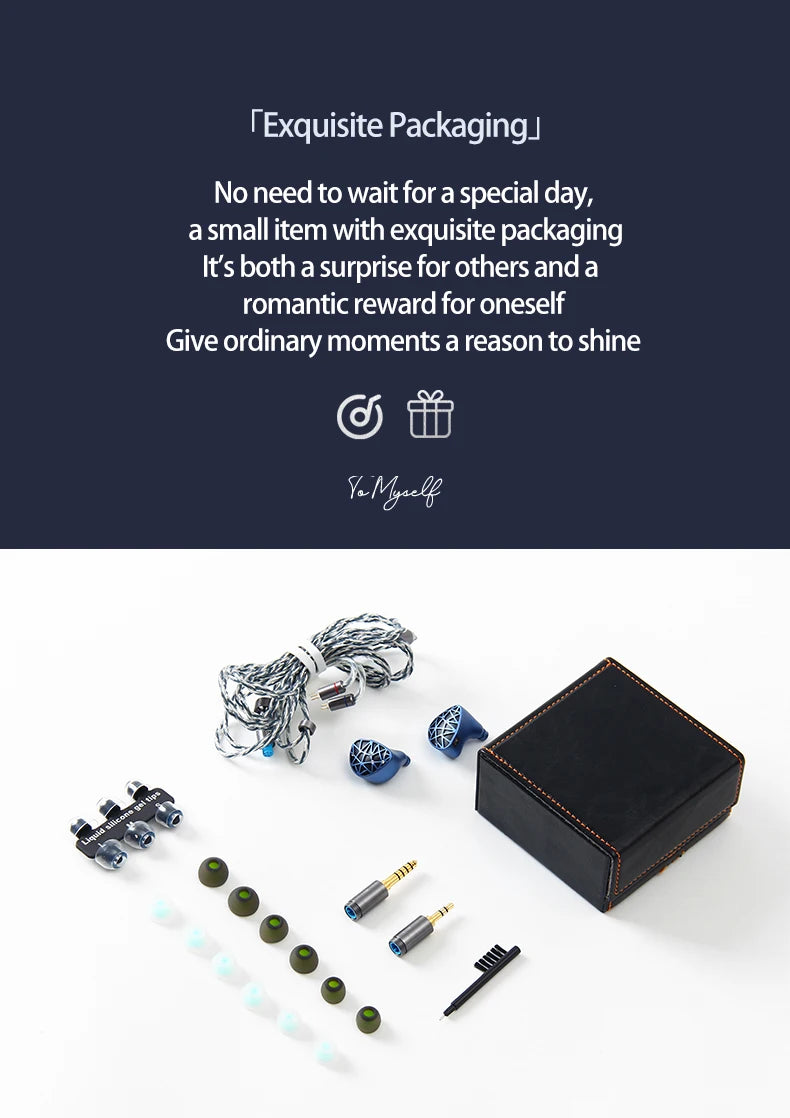 Sound Rhyme SR10 In-Ear HiFi Earphones 2DD+4BA+4PB High Quality Hifi Coil Iron 0.78mm 2Pin 2.5+3.5+4.4mm Plug Music Earphone